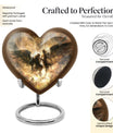 heart-shaped Catholic urn