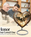 heart-shaped Catholic urn