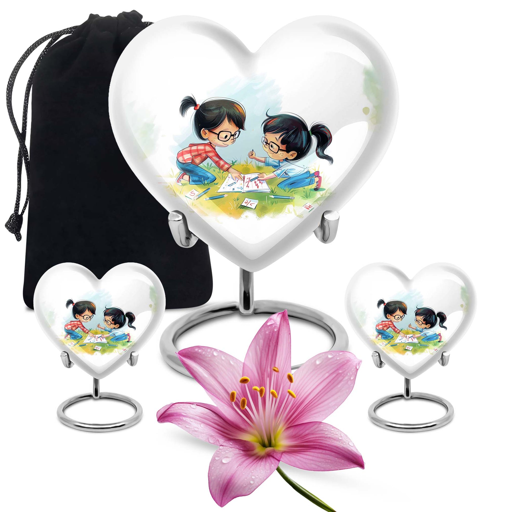 heart-design brother and sister