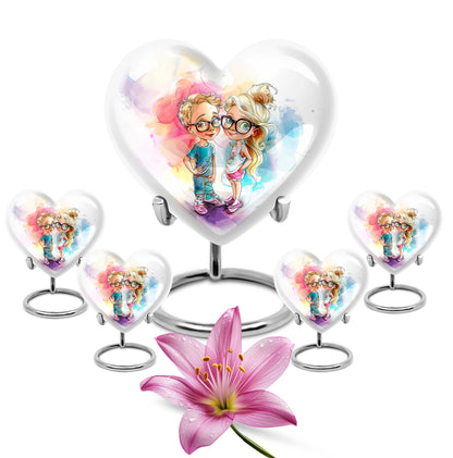 Brother and Sister cremation urn,