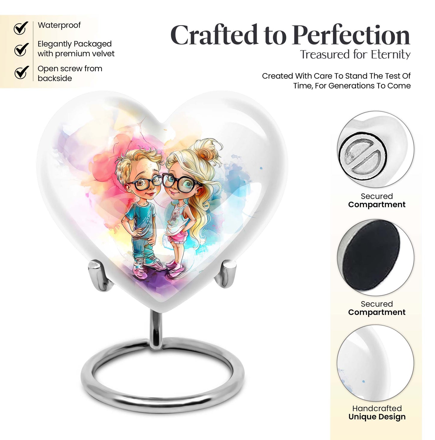  Brother and Sister cremation urn,