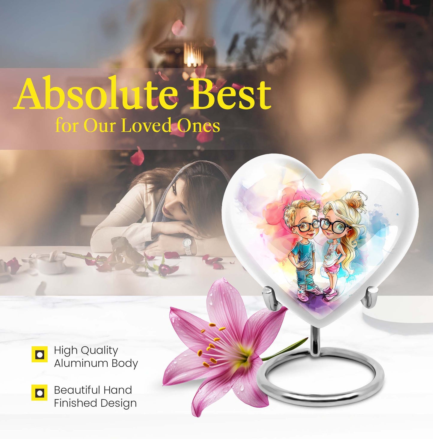  Brother and Sister cremation urn,