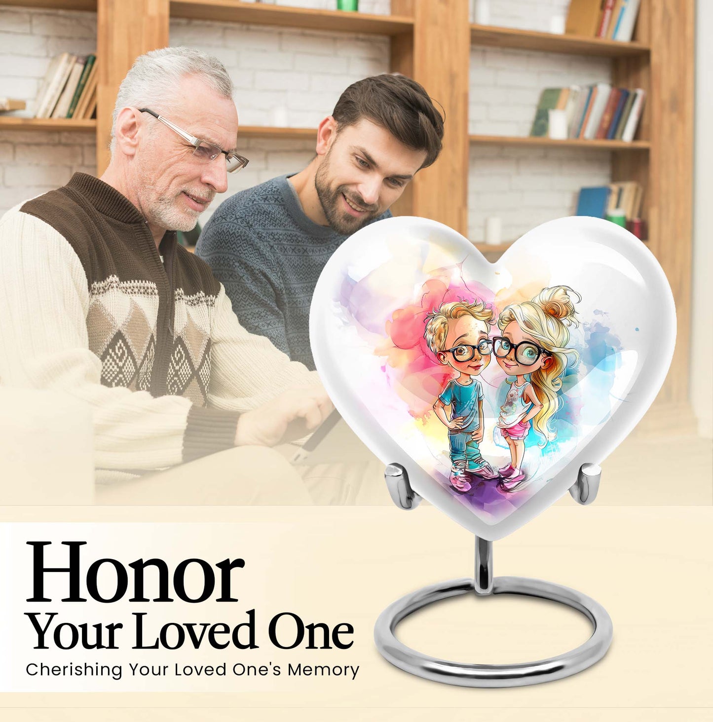  Brother and Sister cremation urn,