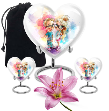 Large Urn with 2 Mini Urn