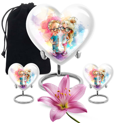 Brother and Sister cremation urn,