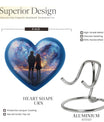 Heart-design medium size brother and sister urn