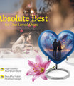 Heart-design medium size brother and sister urn