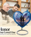 Heart-design medium size brother and sister urn