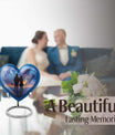 Heart-design medium size brother and sister urn