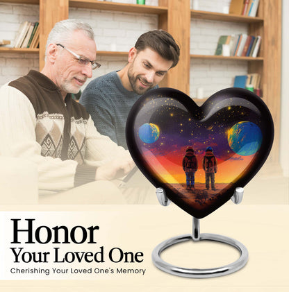 burial ash urn for brother and sister