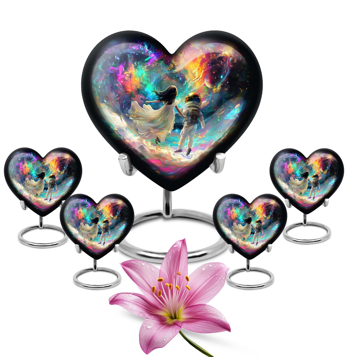  heart urn for brother and sister made from which comes 