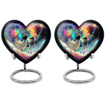  heart urn for brother and sister made from which comes 