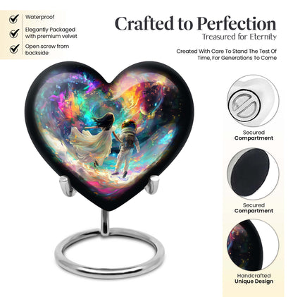  heart urn for brother and sister made from which comes 