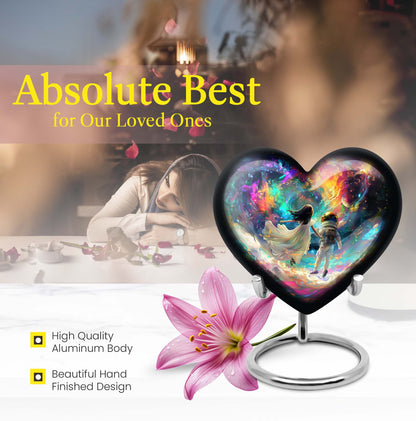  heart urn for brother and sister made from which comes 