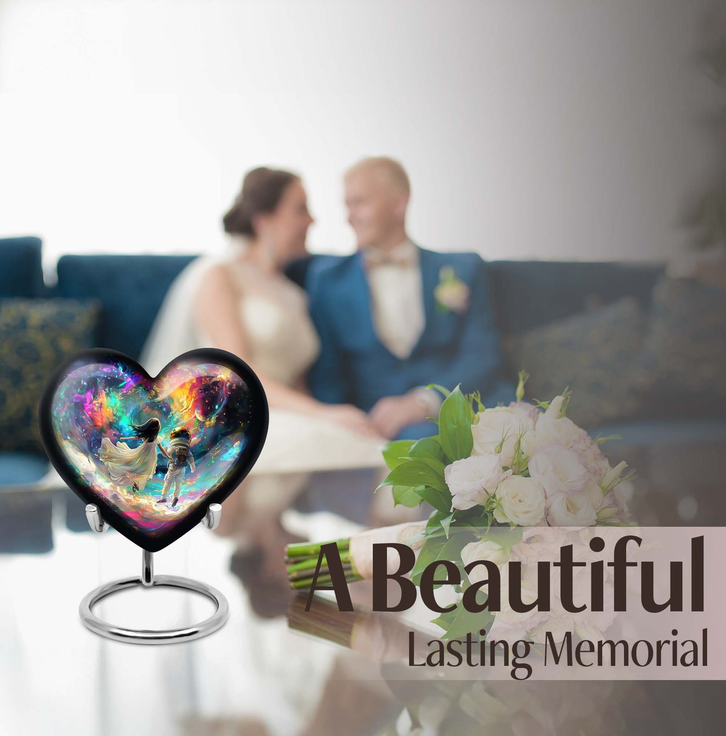  heart urn for brother and sister made from which comes 
