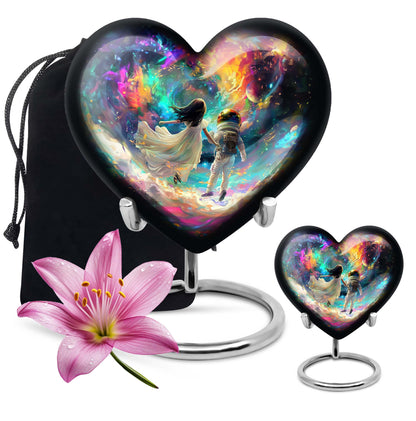  heart urn for brother and sister made from which comes 