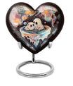 heart-design brother and sister urn