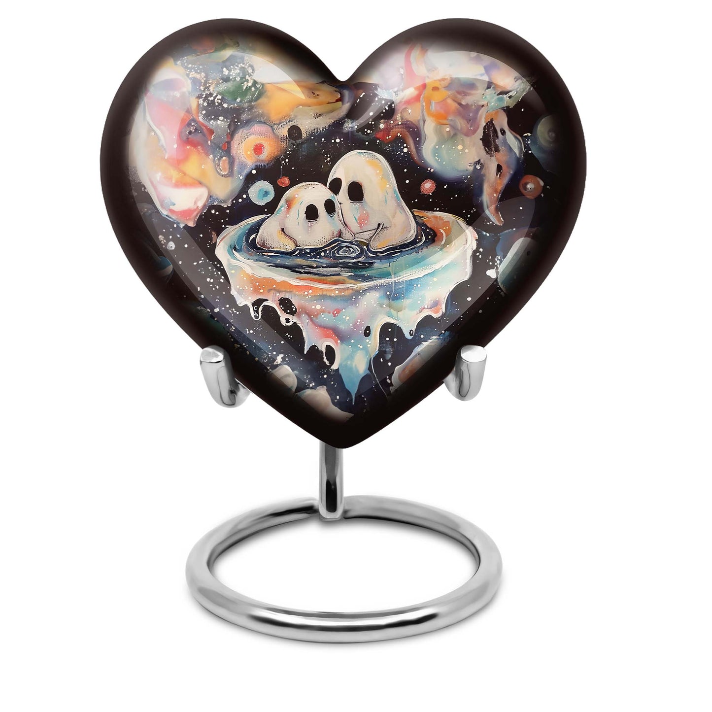 heart-design brother and sister urn