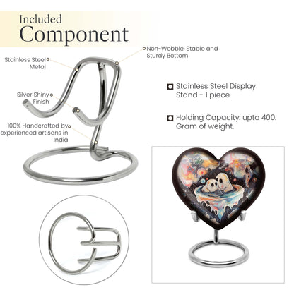 heart-design brother and sister urn
