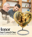 brother and sister heart-shaped cremation urn