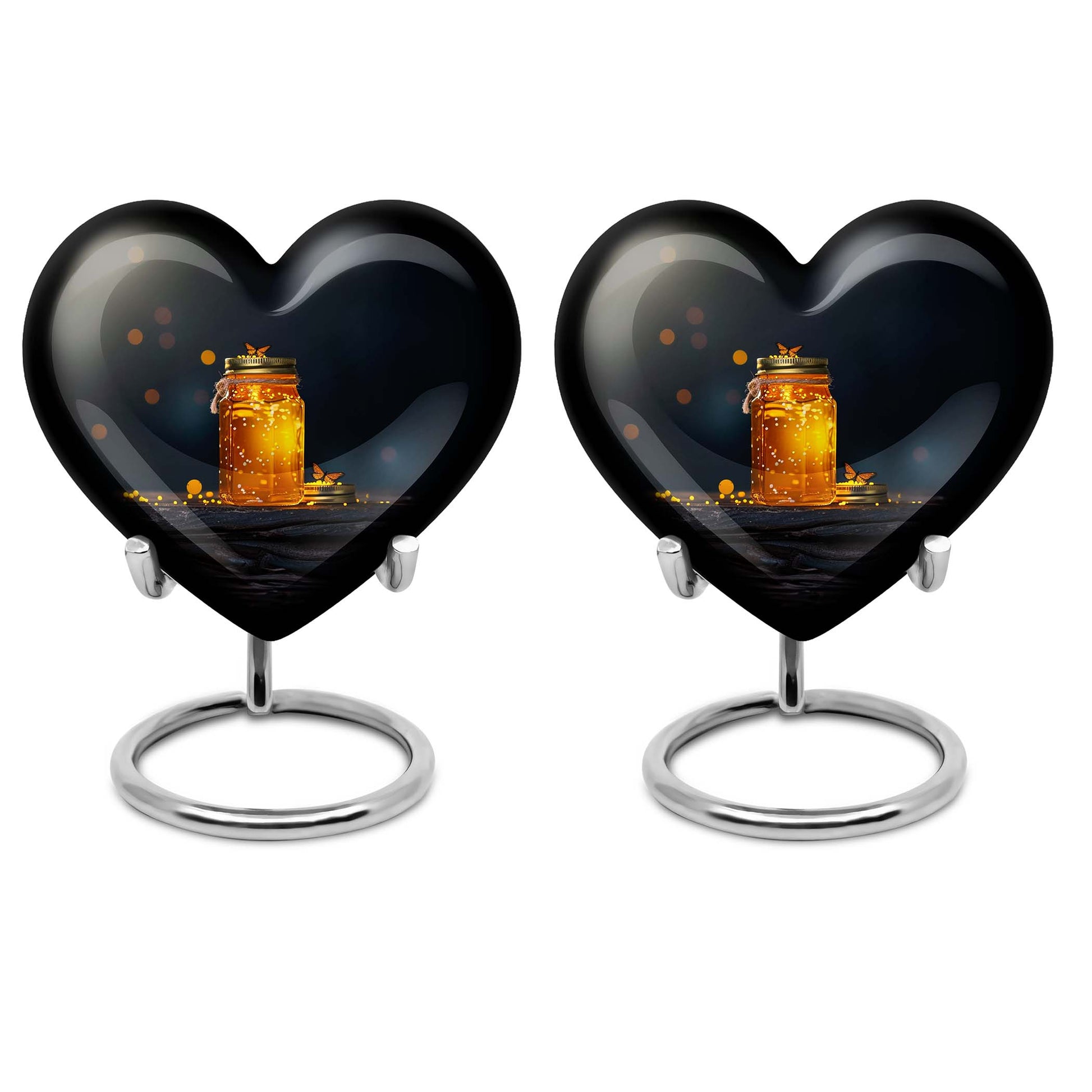  Memorial adult urn with velvet pouch