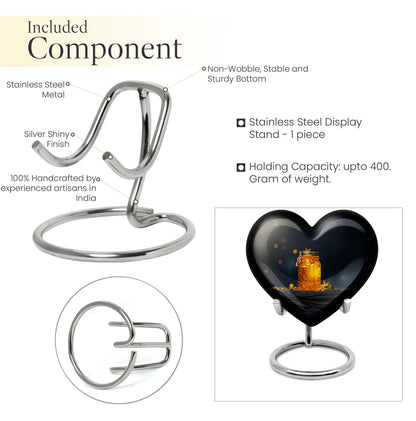  Memorial adult urn with velvet pouch
