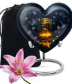heart shaped honey pot urn