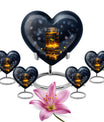 heart shaped honey pot urn