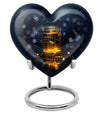 heart shaped honey pot urn