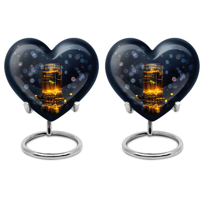 heart shaped honey pot urn