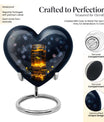 heart shaped honey pot urn