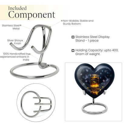 heart shaped honey pot urn