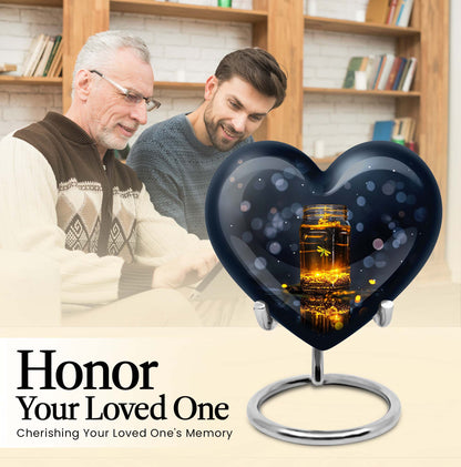 heart shaped honey pot urn