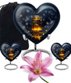 heart shaped honey pot urn