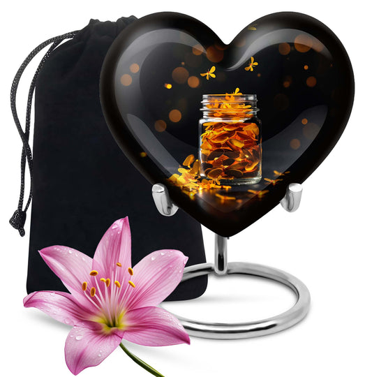 heart-shaped Honey pot Urn