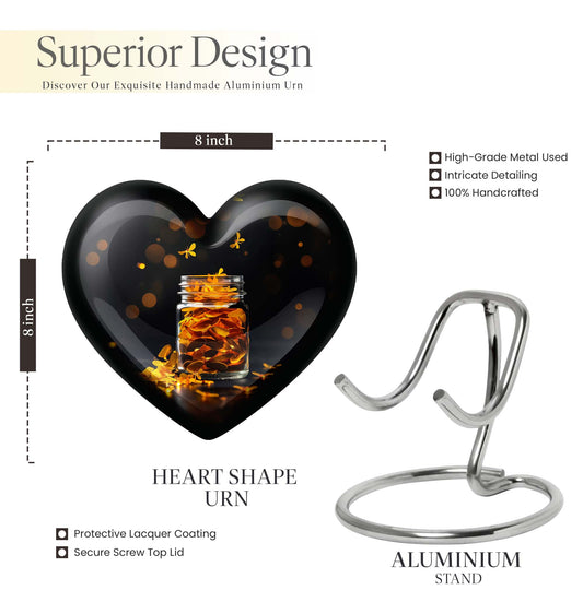 heart-shaped Honey pot Urn