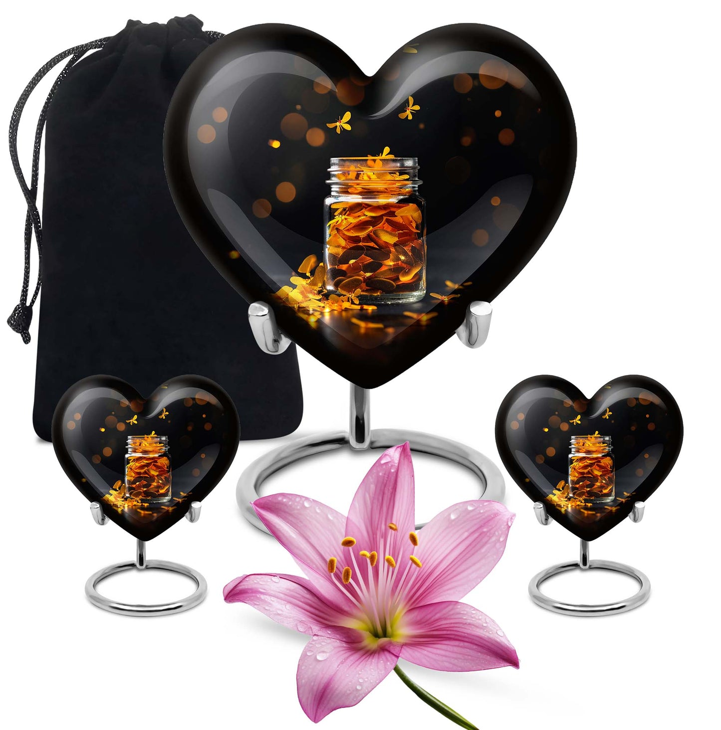 heart-shaped Honey pot Urn