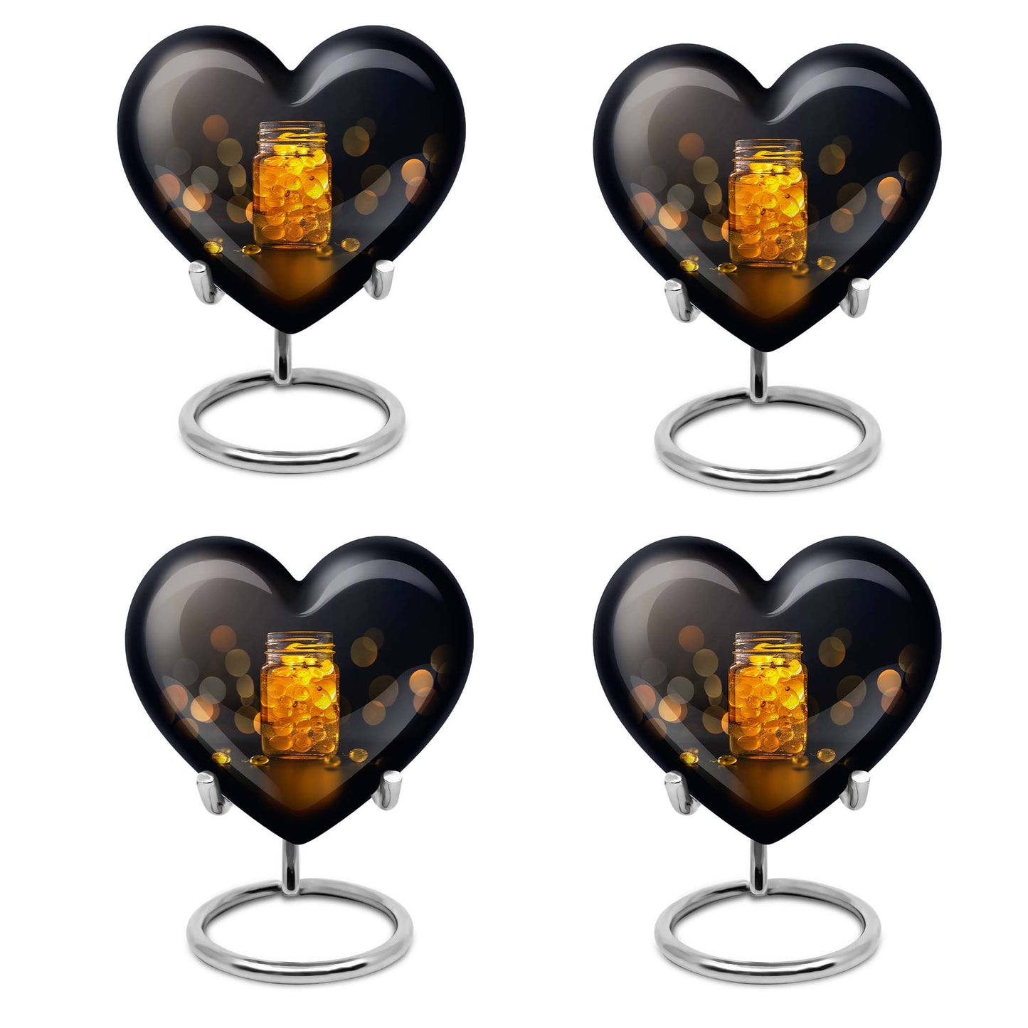 Heart-shaped, 10-inch Honey Pot Urn for ashes