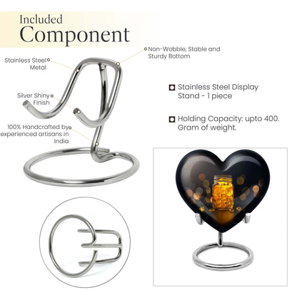 Heart-shaped, 10-inch Honey Pot Urn for ashes