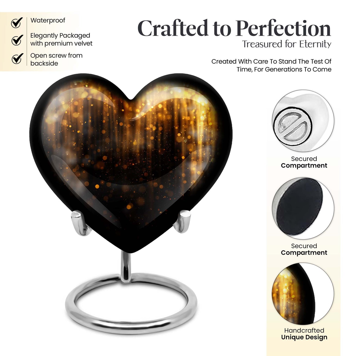 Twilight Forest themed cremation urn