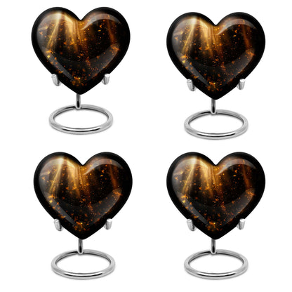 10-inch twilight forest heart urn for human ashes 
