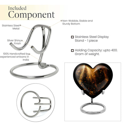 10-inch twilight forest heart urn for human ashes 