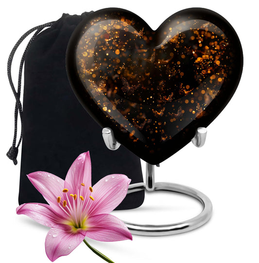 twilight forest heart urn for adult ashes
