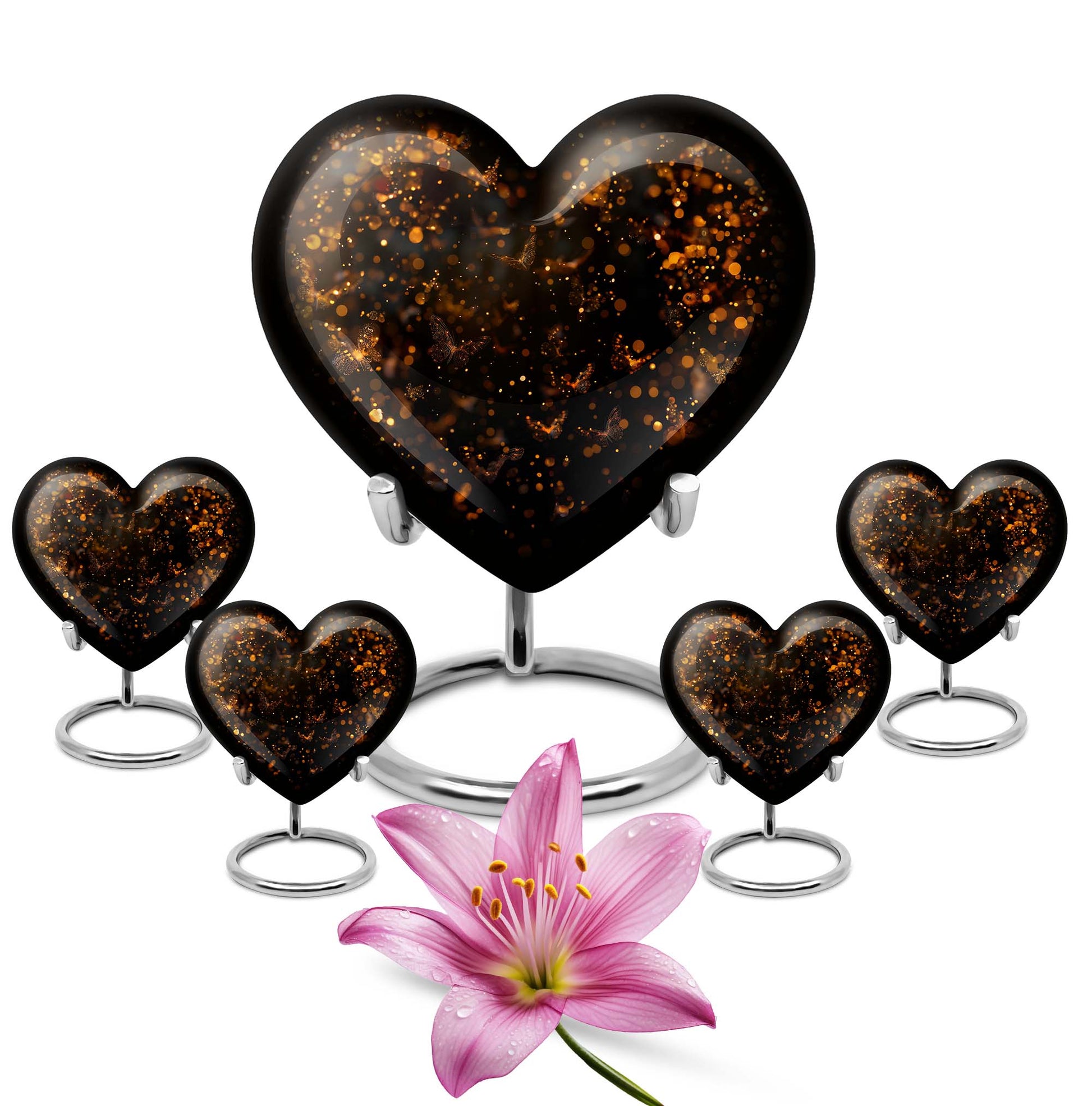 twilight forest heart urn for adult ashes
