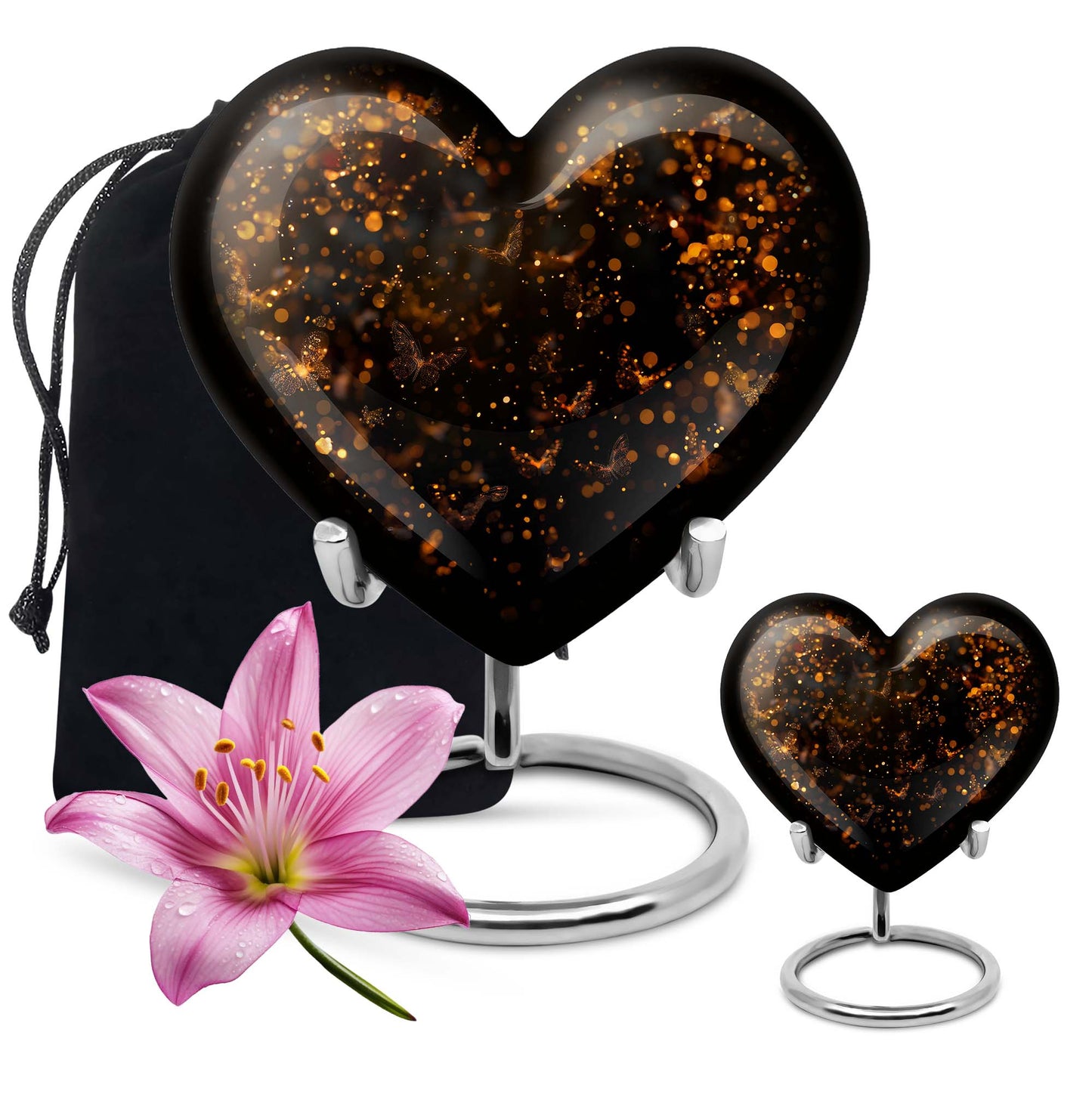 twilight forest heart urn for adult ashes