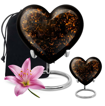 twilight forest heart urn for adult ashes