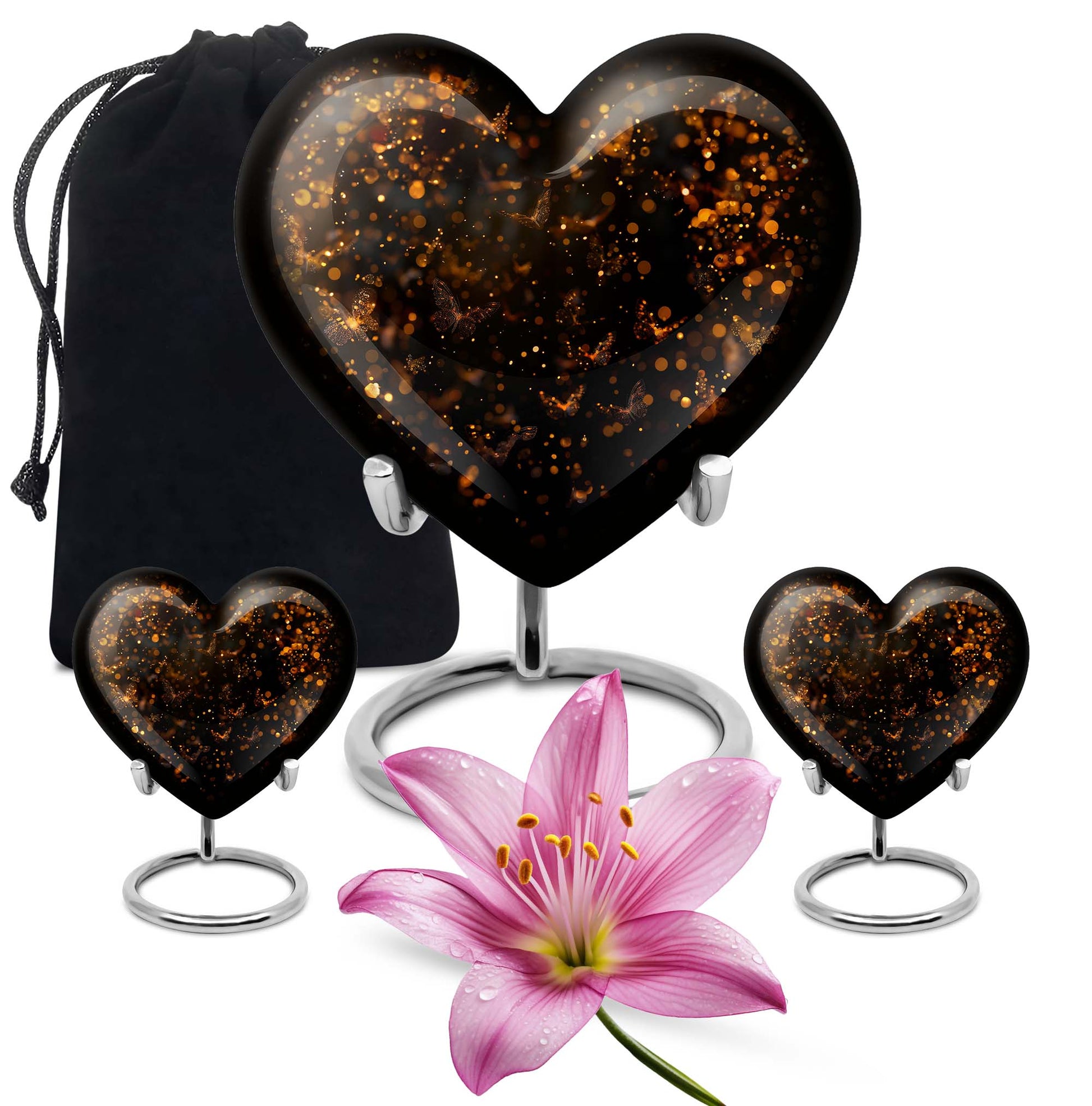 twilight forest heart urn for adult ashes