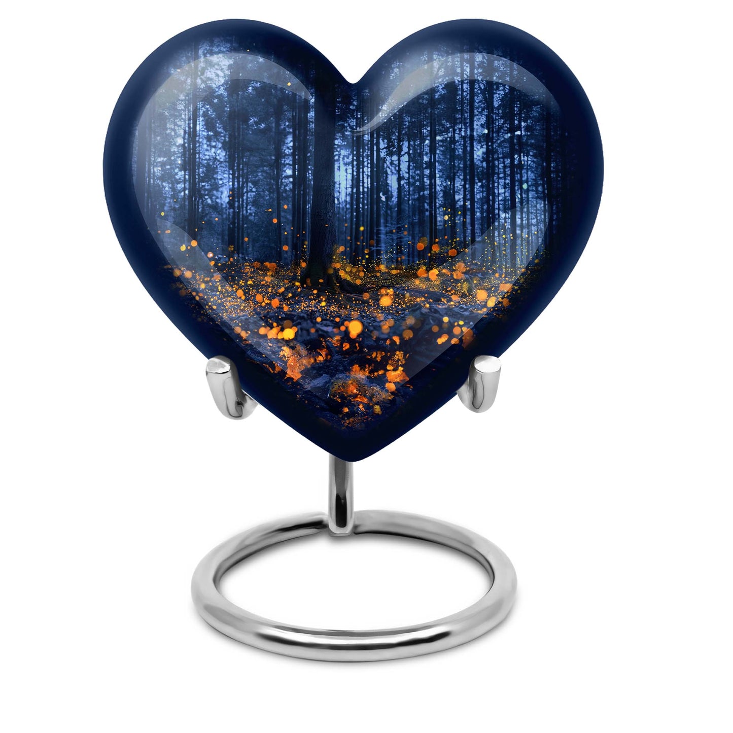 twilight forest heart memorial urn