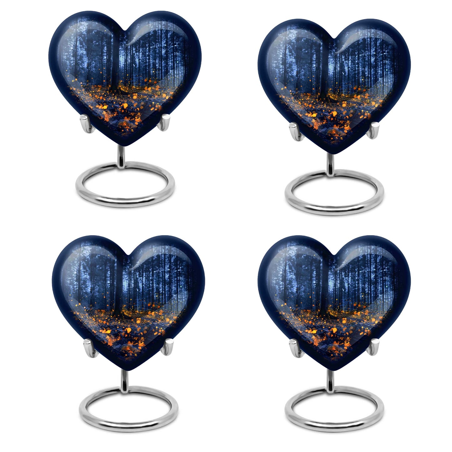 twilight forest heart memorial urn