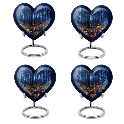 twilight forest heart memorial urn